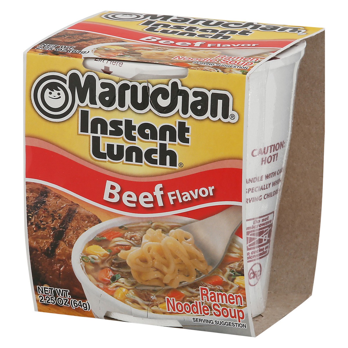 slide 3 of 9, Maruchan Instant Lunch Beef Flavor Ramen Noodle Soup 2.25 oz, 2.25 oz