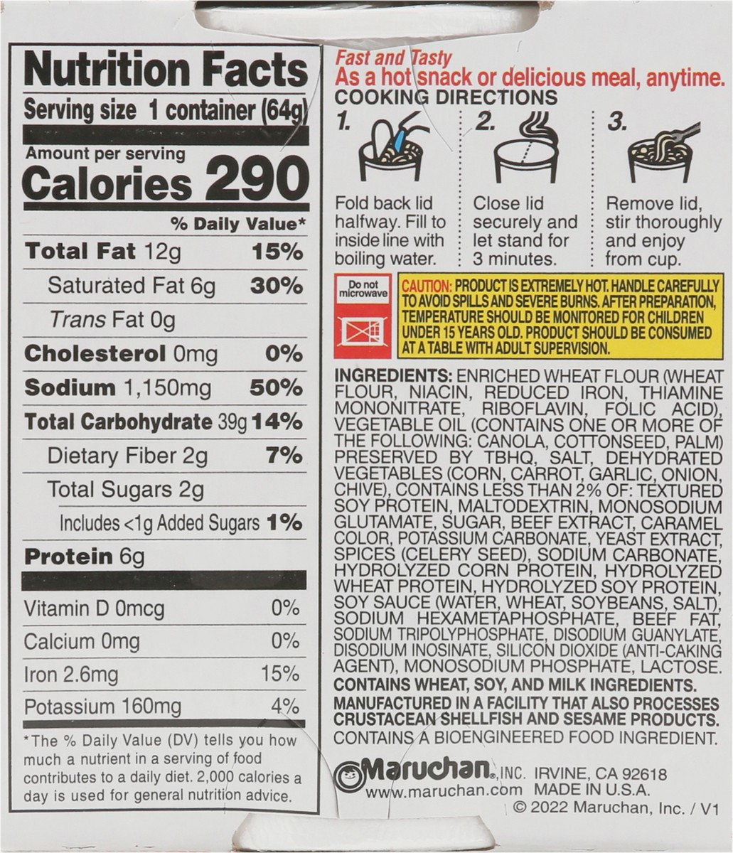 slide 5 of 9, Maruchan Instant Lunch Beef Flavor Ramen Noodle Soup 2.25 oz, 2.25 oz