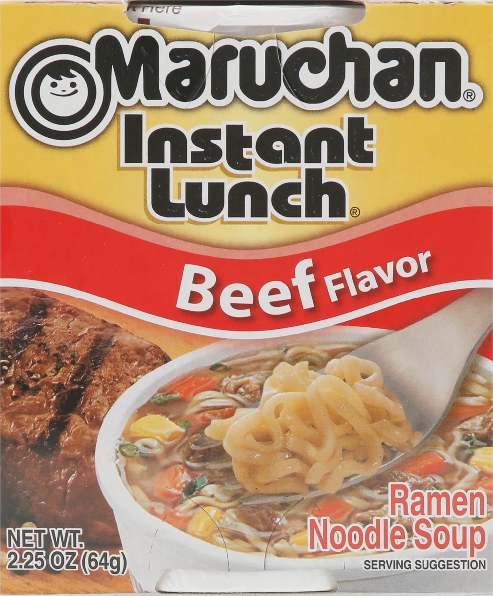 slide 6 of 9, Maruchan Instant Lunch Beef Flavor Ramen Noodle Soup 2.25 oz, 2.25 oz