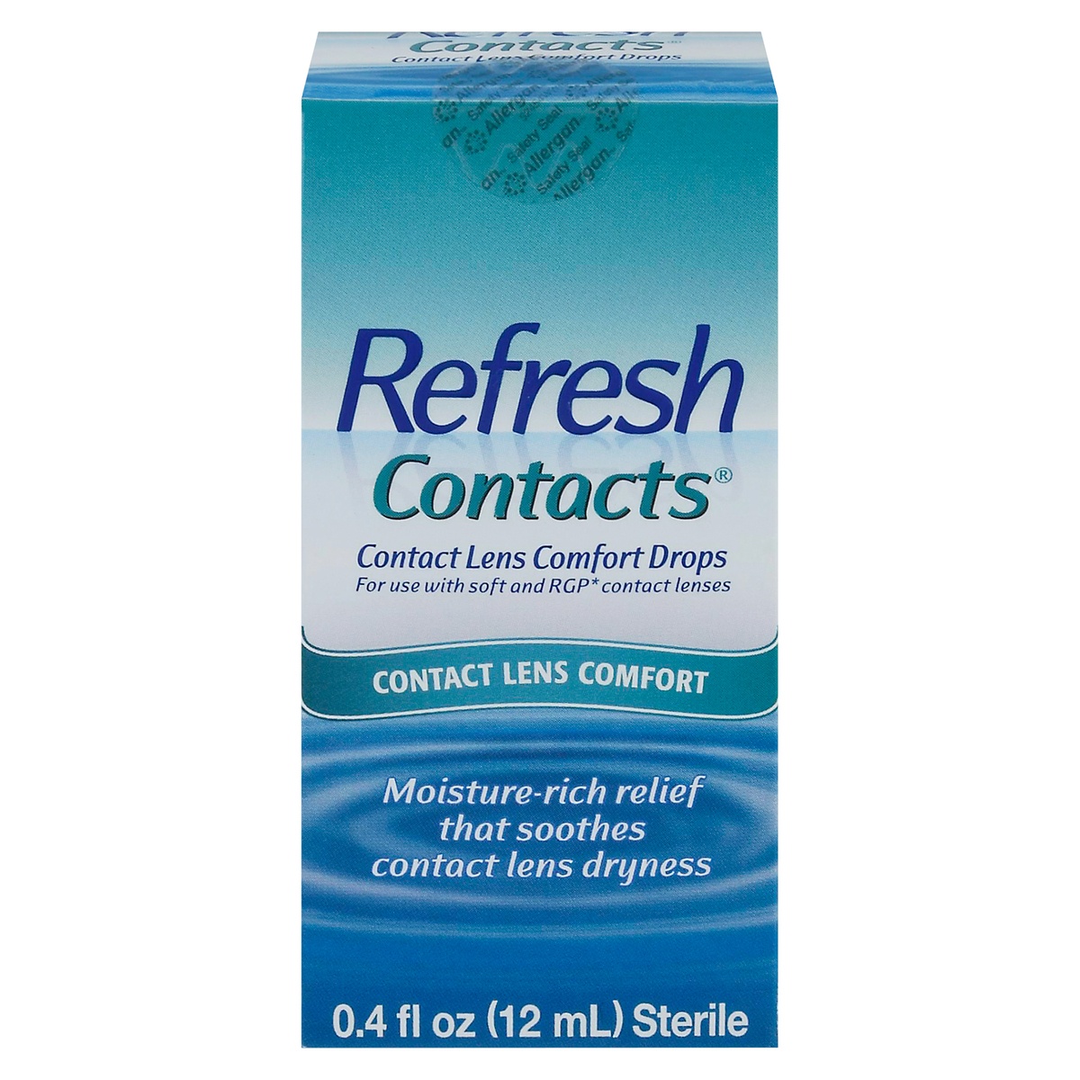 slide 1 of 1, Refresh Contacts Contact Lens Moisture Drops For Dry Eyes, 0.4 oz