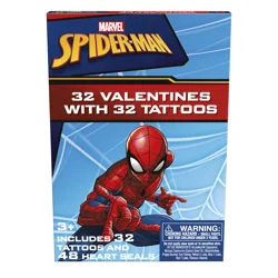 Spider-Man Valentine Cards - 32 Count