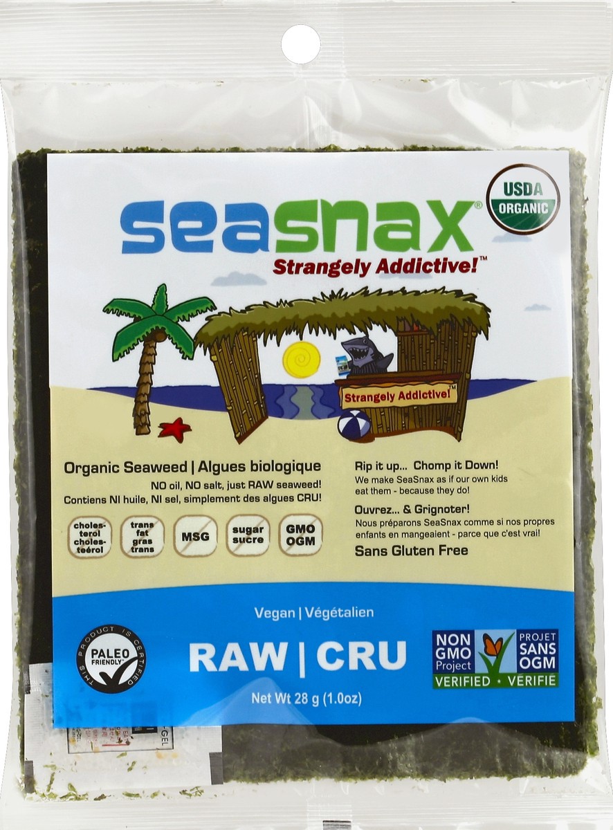 slide 2 of 3, SeaSnax Seaweed Sheets, 10 ct