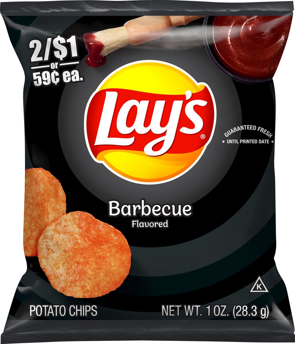 slide 3 of 6, Lay's Potato Chips Barbecue Flavored 1 Oz, 1 oz