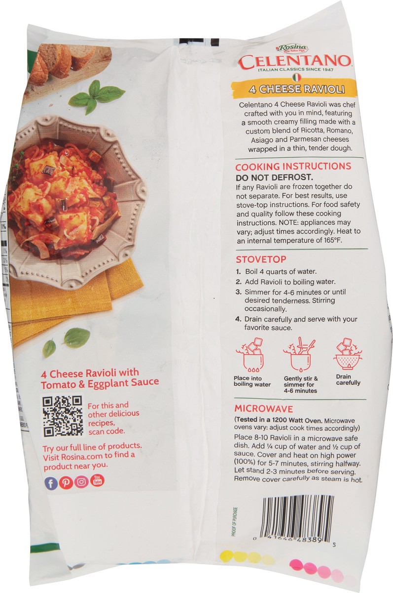 slide 12 of 13, Celentano 4 Cheese Ravioli 19 oz, 19 oz