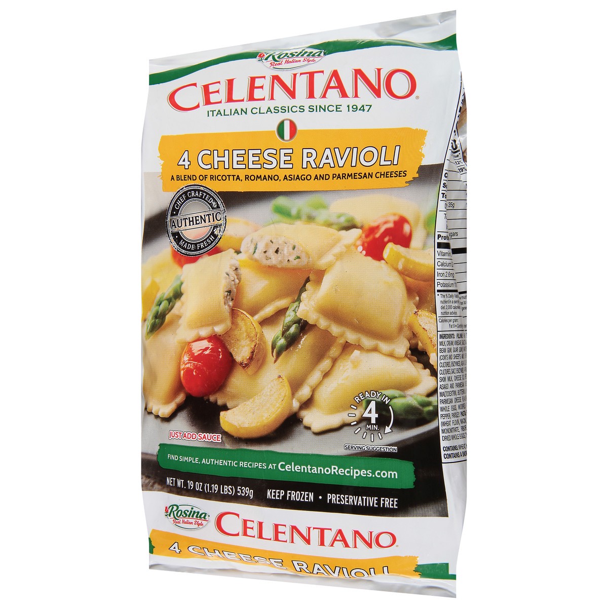 slide 11 of 13, Celentano 4 Cheese Ravioli 19 oz, 19 oz