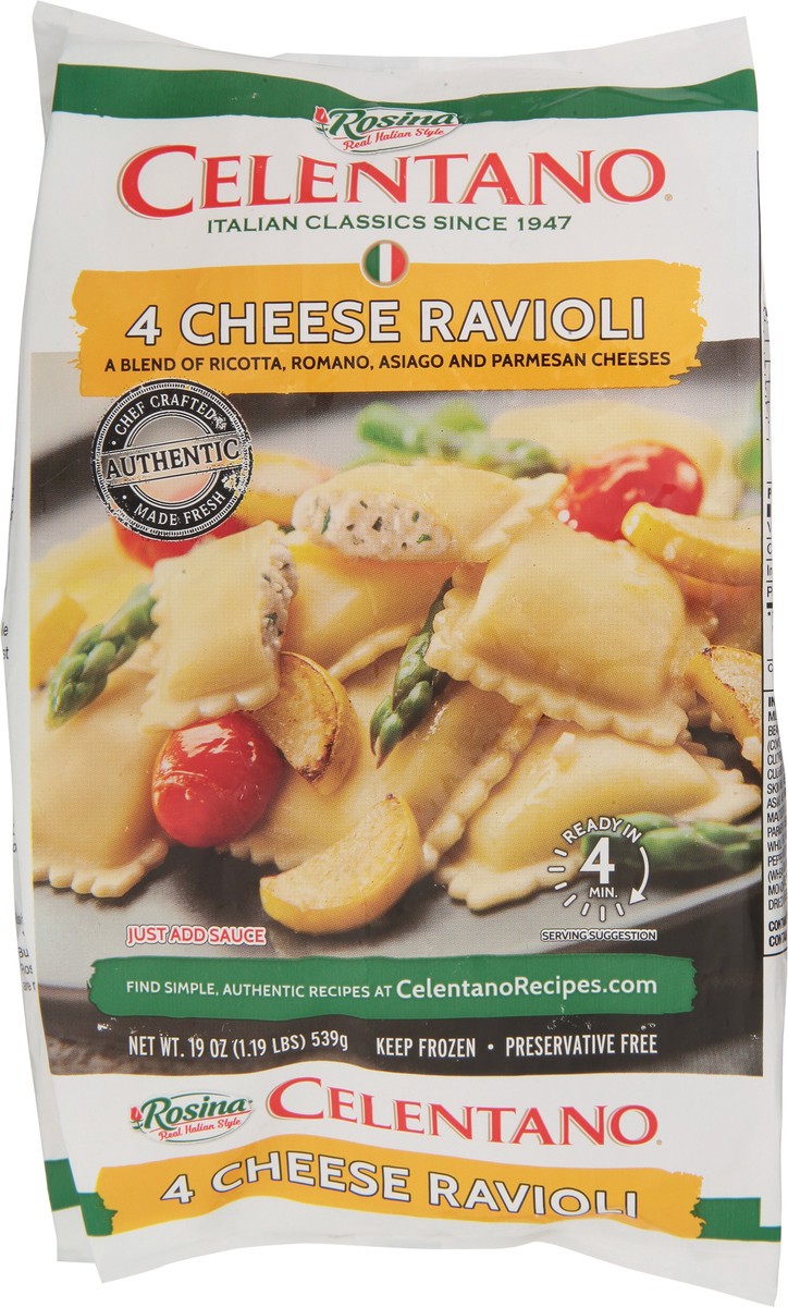 slide 13 of 13, Celentano 4 Cheese Ravioli 19 oz, 19 oz