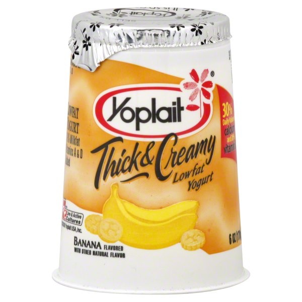 slide 1 of 1, Yoplait Yogurt Lowfat Banana, 6 oz