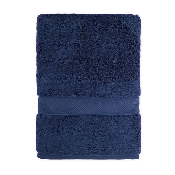 slide 1 of 8, Wamsutta Egyptian Cotton Bath Sheet - Navy, 1 ct