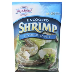 Arctic Shores Shrimp, Uncooked, Deveined, Ez-Peel, 16-20, 16 oz