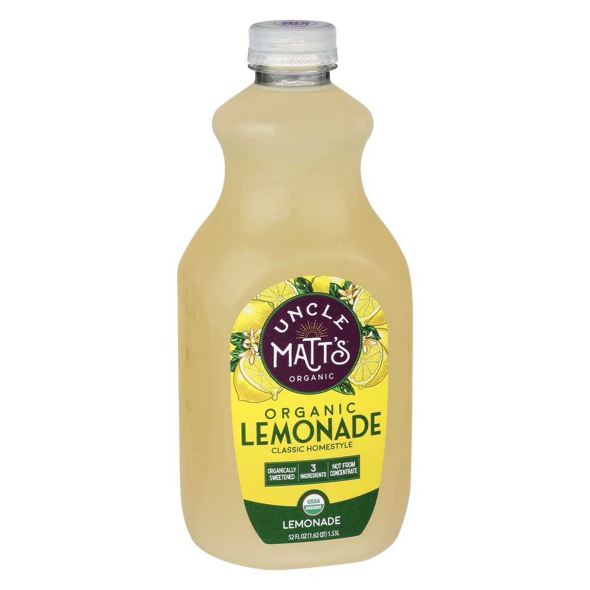 slide 4 of 4, Uncle Matt's Organic Homestyle Lemonade 52 fl oz, 52 fl oz