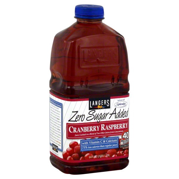 slide 1 of 1, Langers Cranberry Raspberry 5 Calorie - 64 fl oz, 64 fl oz