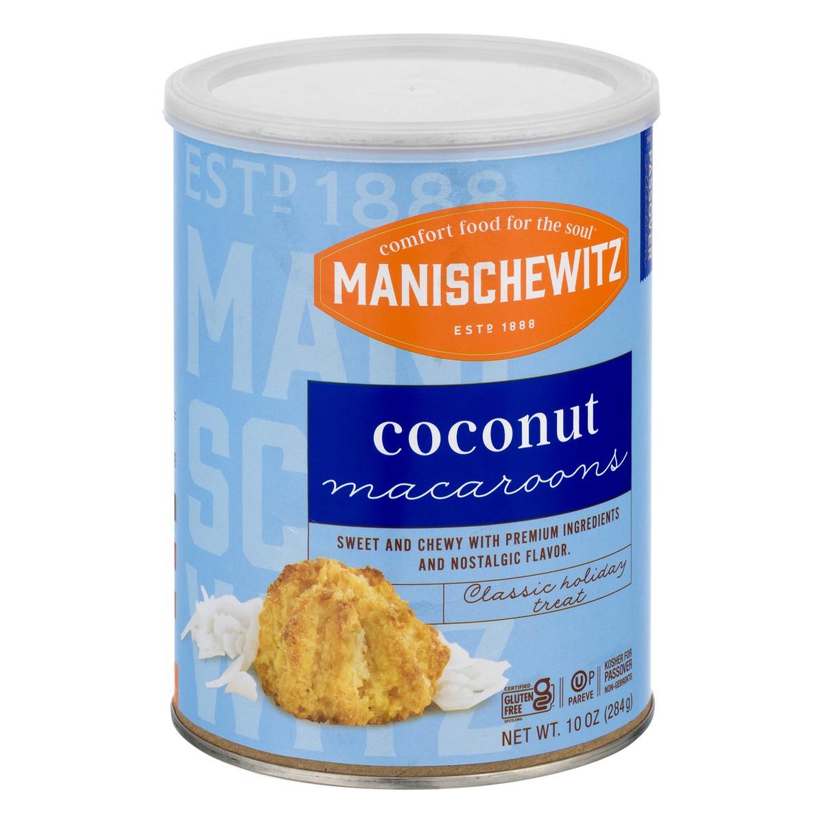 slide 12 of 12, Manischewietz Cookie Macaroon Coconut, 10 oz