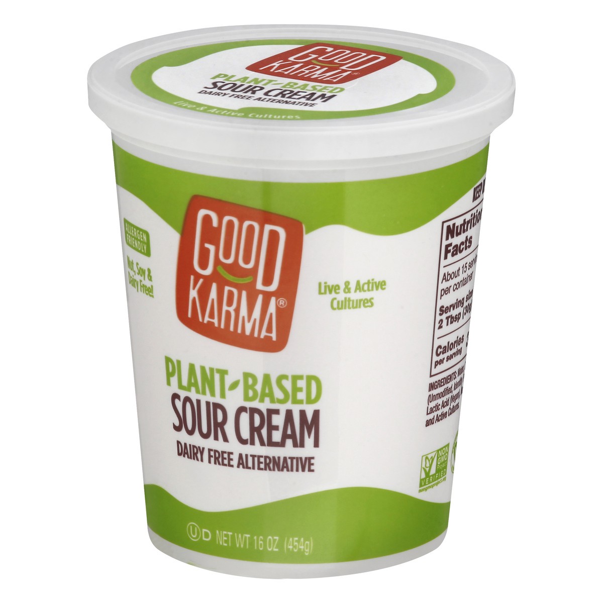 slide 9 of 13, Good Karma Plant-Based Sour Cream 16 oz, 16 oz