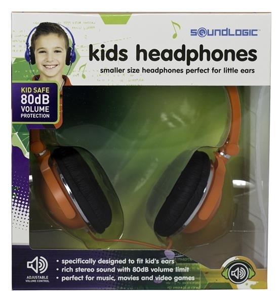 slide 1 of 1, Sound Logic Kids Headphones Assorted Colors, 1 ct