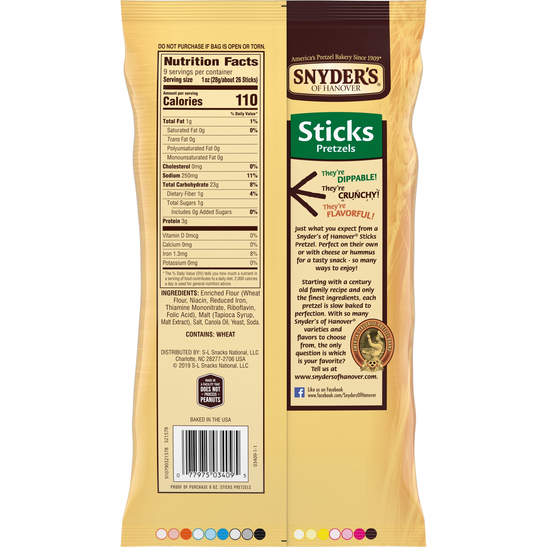 slide 3 of 5, Snyder's of Hanover Pretzel Sticks, 9 Oz, 9 oz