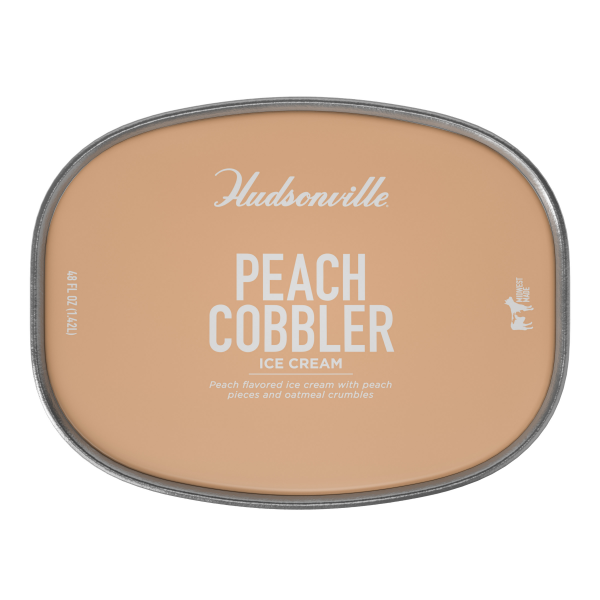 slide 4 of 21, Hudsonville Ice Cream Peach Cobbler 48Oz, 48 oz
