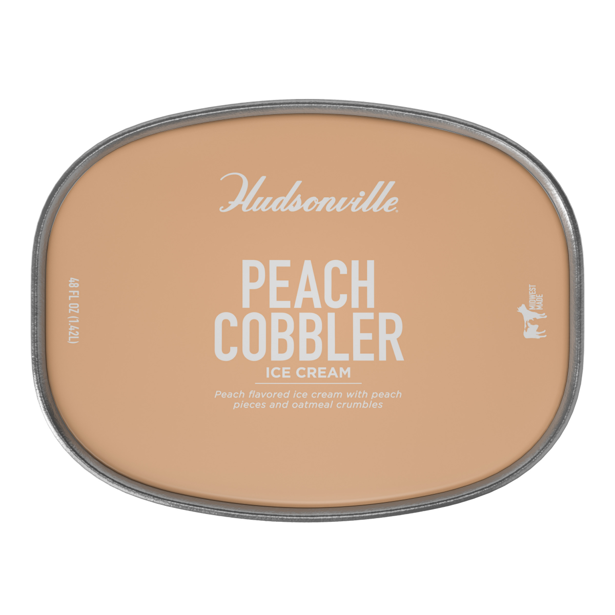slide 2 of 21, Hudsonville Ice Cream Peach Cobbler 48Oz, 48 oz