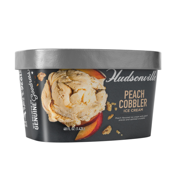 slide 16 of 21, Hudsonville Ice Cream Peach Cobbler 48Oz, 48 oz