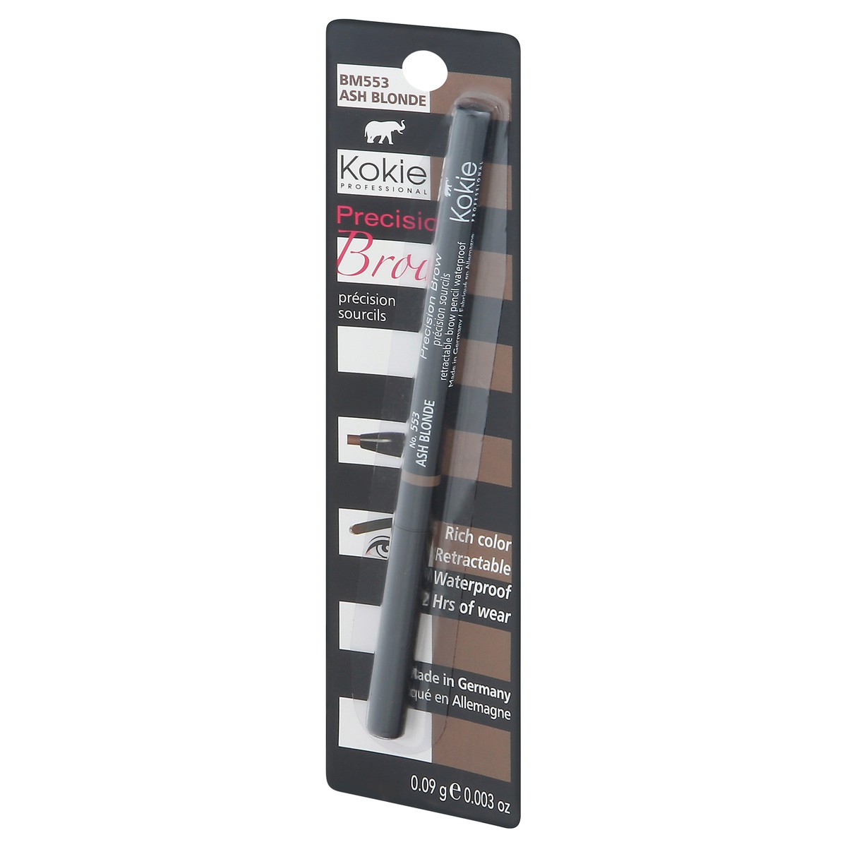 slide 8 of 9, Kokie Ash Blonde Precision Brow Pencil, 1 ct