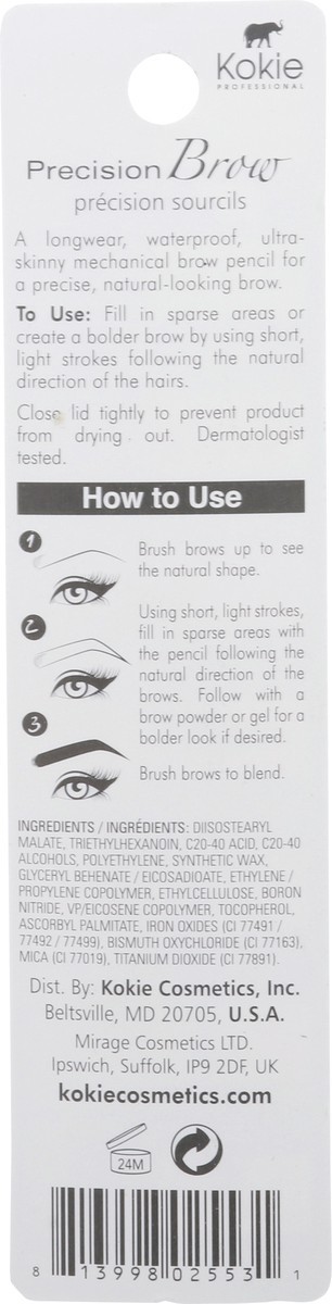 slide 3 of 9, Kokie Ash Blonde Precision Brow Pencil, 1 ct
