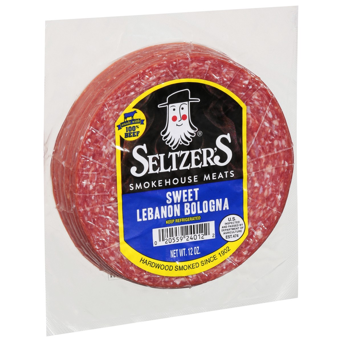 slide 2 of 9, Seltzer's® sweet Lebanon bologna, 12 oz
