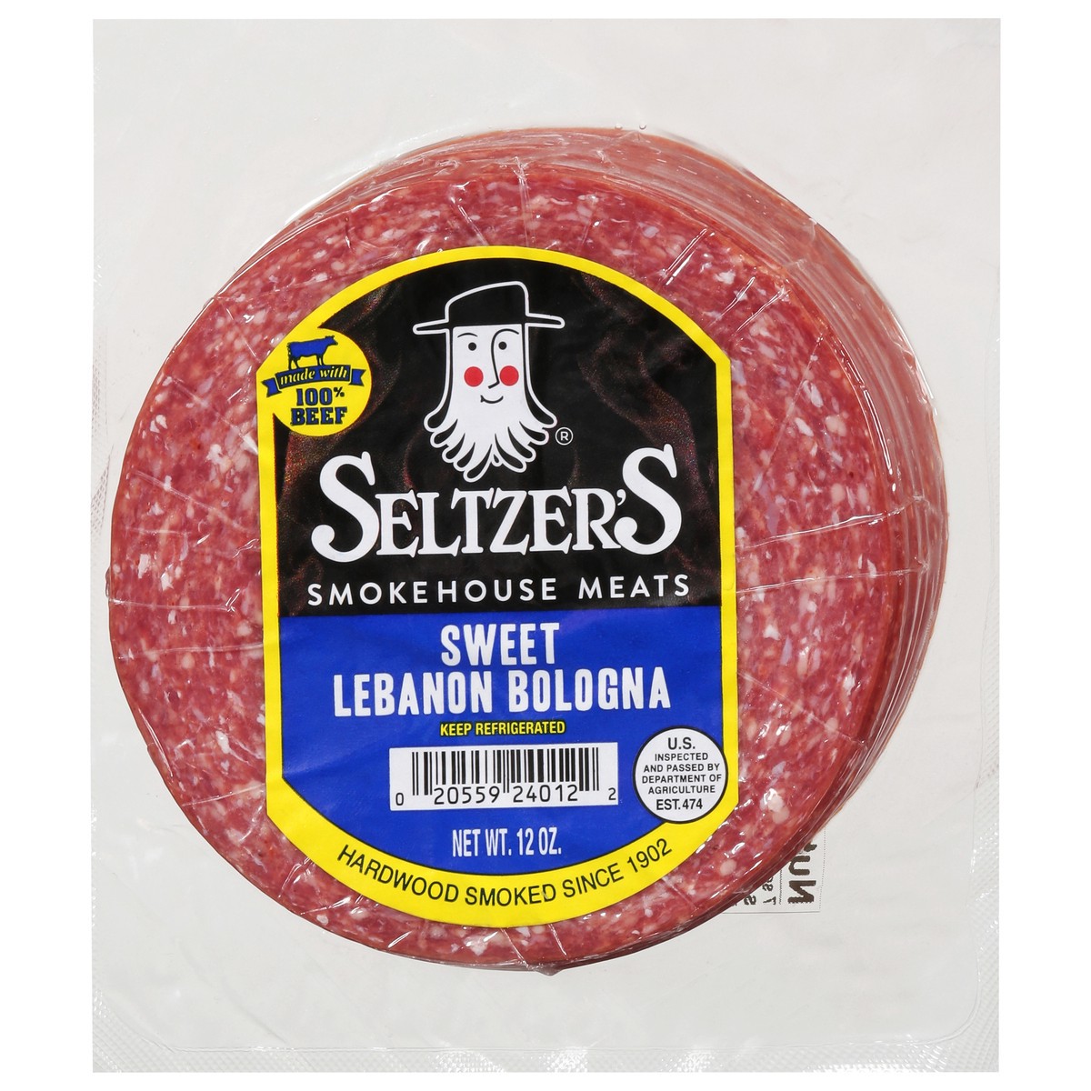 slide 3 of 9, Seltzer's® sweet Lebanon bologna, 12 oz