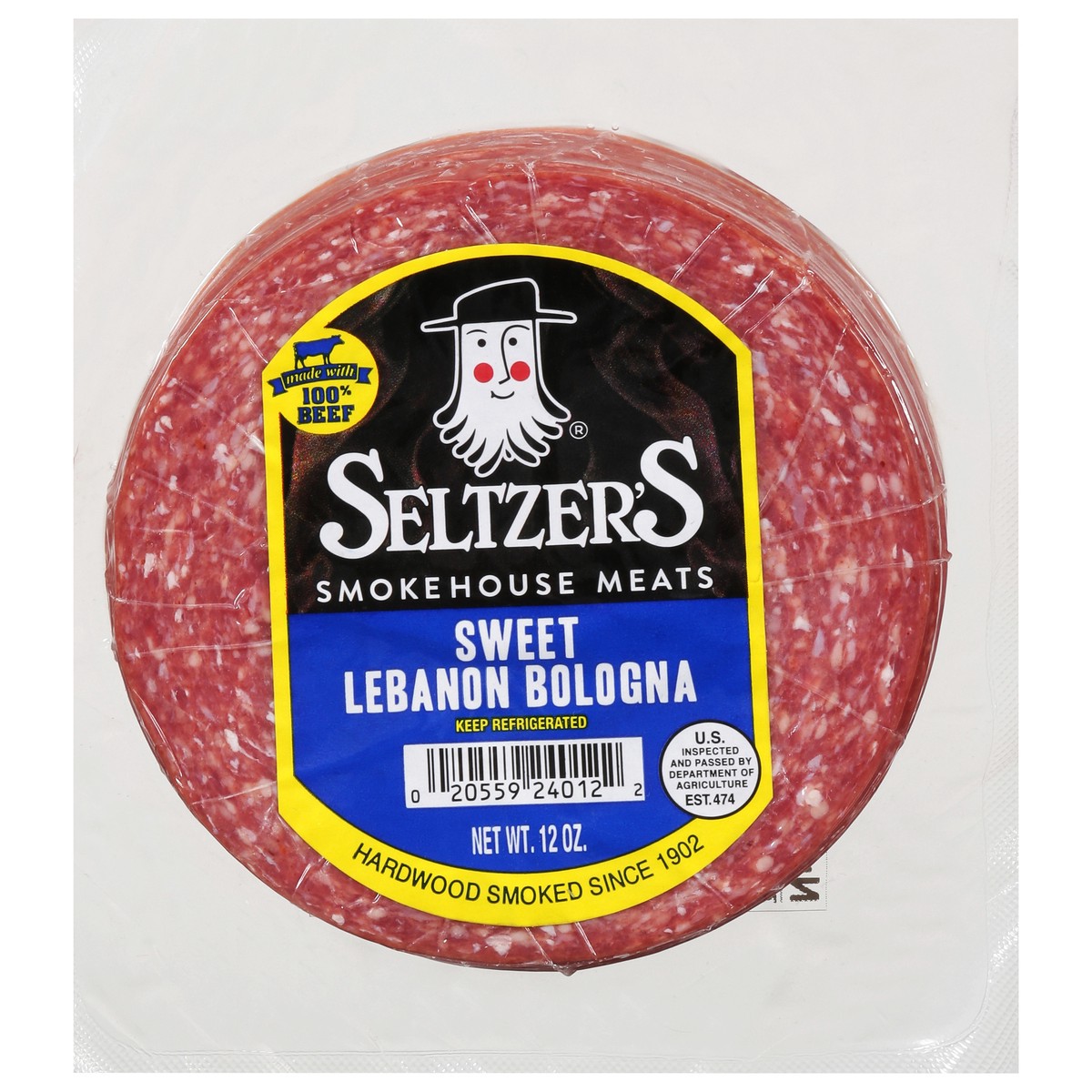 slide 1 of 9, Seltzer's® sweet Lebanon bologna, 12 oz