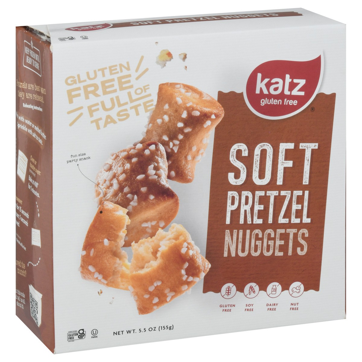 slide 4 of 9, Katz Gluten Free Soft Pretzel Nuggets, 5.5 oz