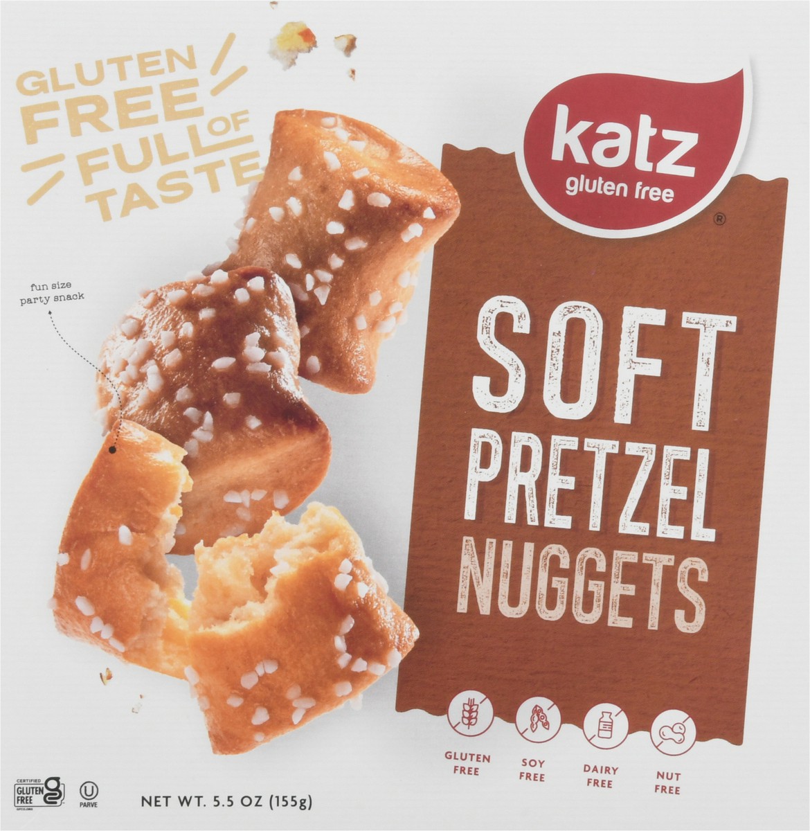 slide 6 of 9, Katz Gluten Free Soft Pretzel Nuggets, 5.5 oz