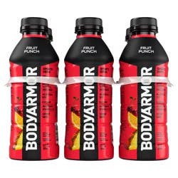 BODYARMOR Fruit Punch Electrolyte Sports Drink, 20 fl oz Bottles, 6 Pack