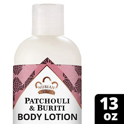 slide 1 of 1, Nubian Heritage Body Lotion Patchouli & Buriti Toning & Uplifting - 13 Fl. Oz., 13 fl oz