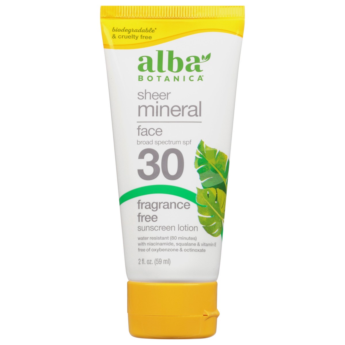 slide 8 of 9, Alba Botanica Sheer Mineral Broad Spectrum SPF 30 Sunscreen Lotion 2 fl oz, 2 fl oz