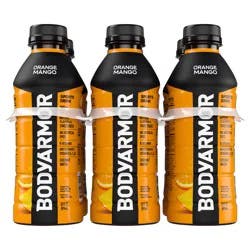 BODYARMOR Orange Mango Electrolyte Sports Drink, 20 fl oz Bottles, 6 Pack