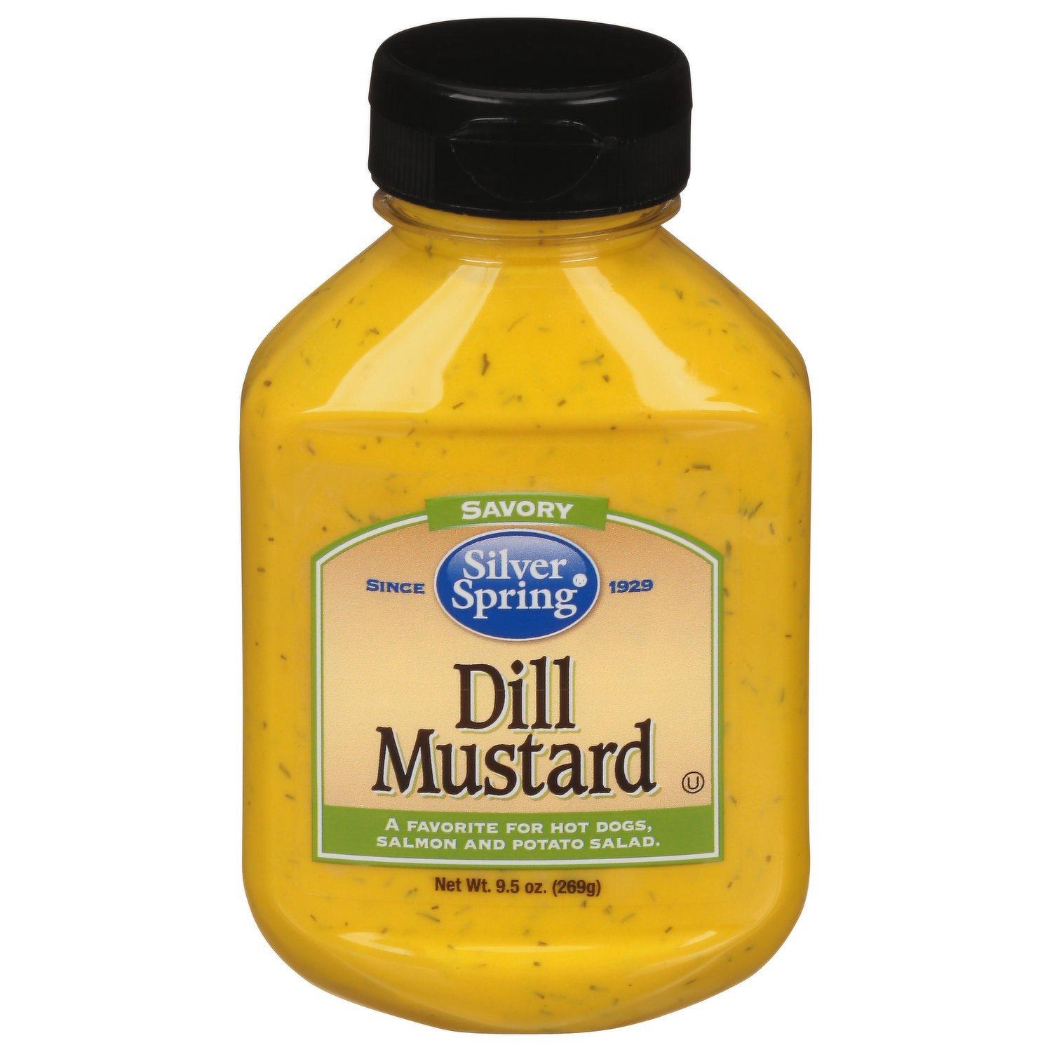 slide 1 of 1, Silver Spring Dill Mustard Savory, 9.5 oz