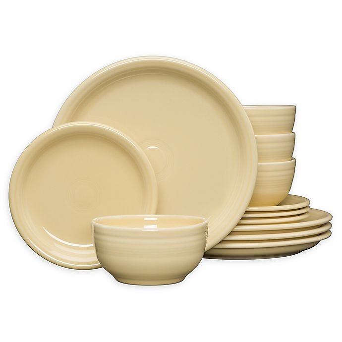 slide 1 of 1, Fiesta Bistro Dinnerware Set - Ivory, 12 ct