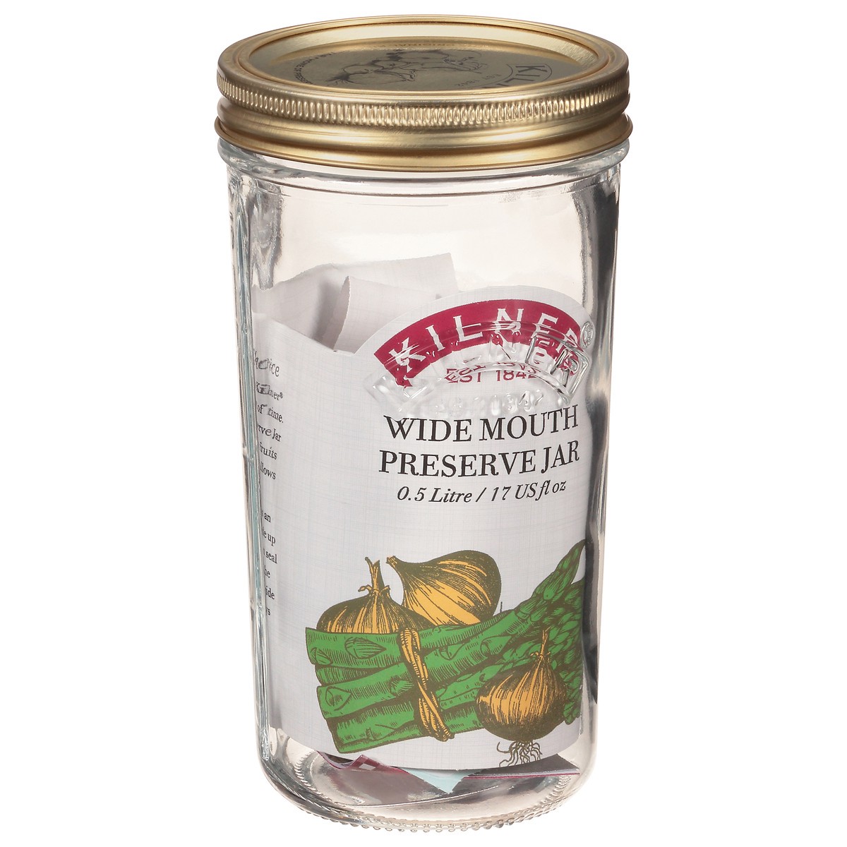 slide 5 of 11, Kilner 17 Ounce Wide Mouth Preserve Jar 1 ea Not Packed, 1 ct