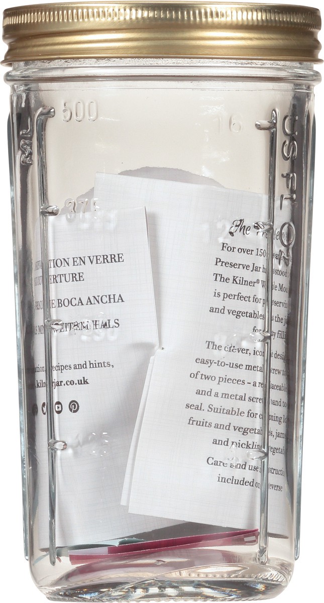 slide 11 of 11, Kilner 17 Ounce Wide Mouth Preserve Jar 1 ea Not Packed, 1 ct