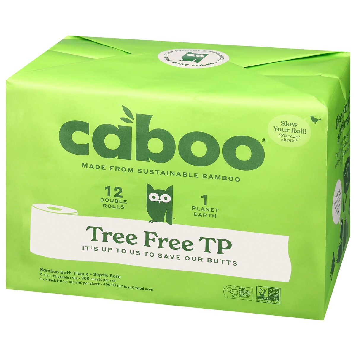 slide 3 of 4, Caboo Bamboo Bath Tissue 12 ea, 12 ct