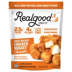 Realgood Real Good Foods Lightly Breaded Chicken Nuggets