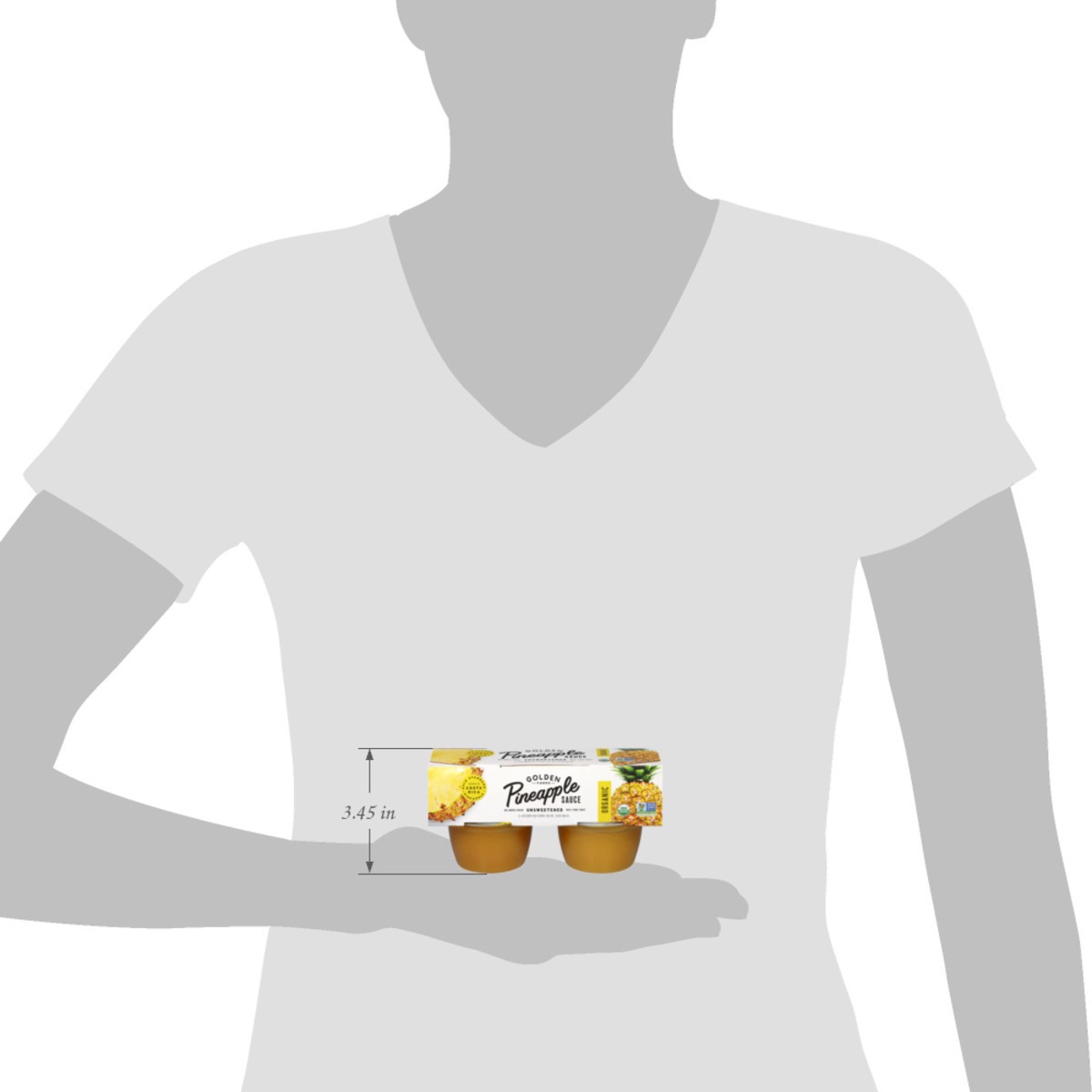 slide 8 of 15, Golden Farms Organic Unsweetened Pineapple Sauce 4 - 4 oz Cups, 4 ct