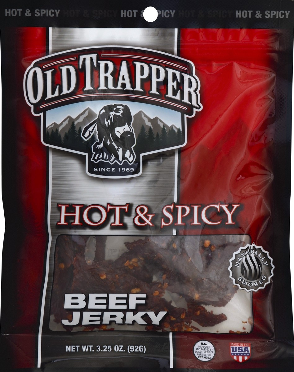 slide 3 of 3, Old Trapper Hot And Spicy Beef Jerky - 3.25 Oz, 3.25 oz