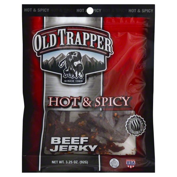 slide 1 of 3, Old Trapper Hot And Spicy Beef Jerky - 3.25 Oz, 3.25 oz