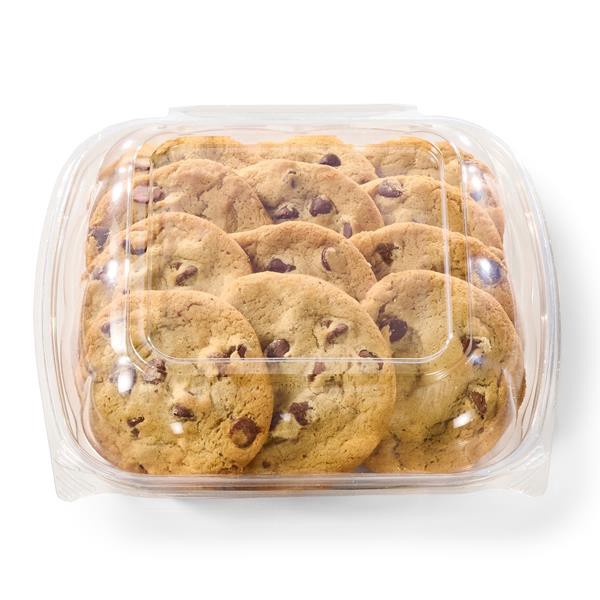 slide 1 of 1, Hy-Vee Bakery Fresh Chocolate Chip Cookies With Ghirardelli Chocolate Chip 12Ct, 12 ct; 13 oz