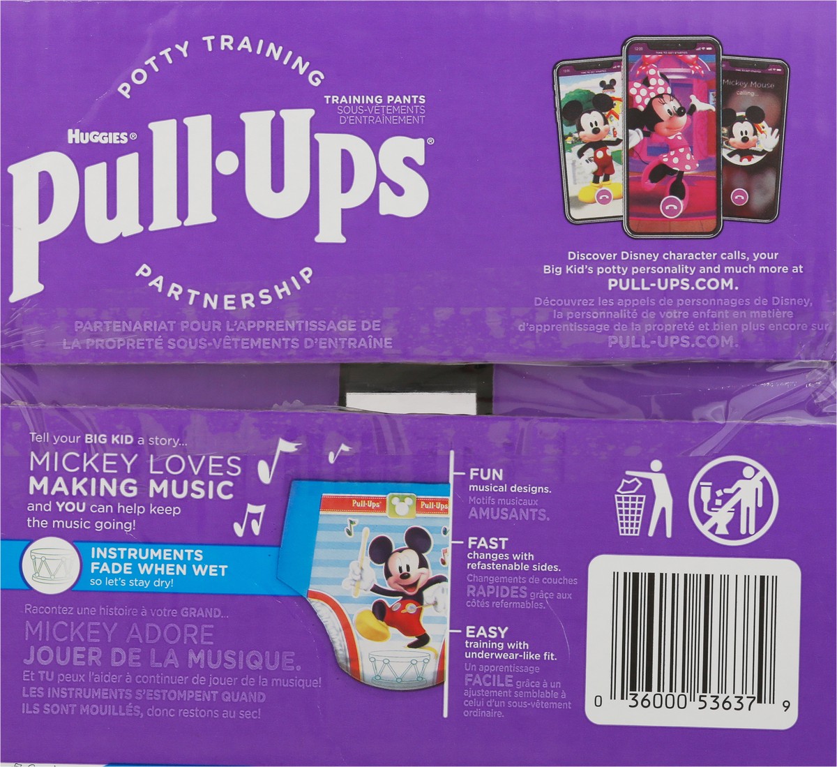 slide 3 of 9, Pull-Ups Disney Junior Mickey Training Pants 4T-5T 56 ea, 56 ct