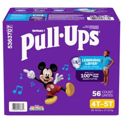 Pull-Ups Boys' Potty Training Pants, 4T-5T (38-50 lbs), 56 Ct
