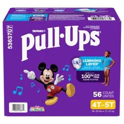 Pull-Ups Boys' Potty Training Pants, 4T-5T (38-50 lbs), 56 Ct