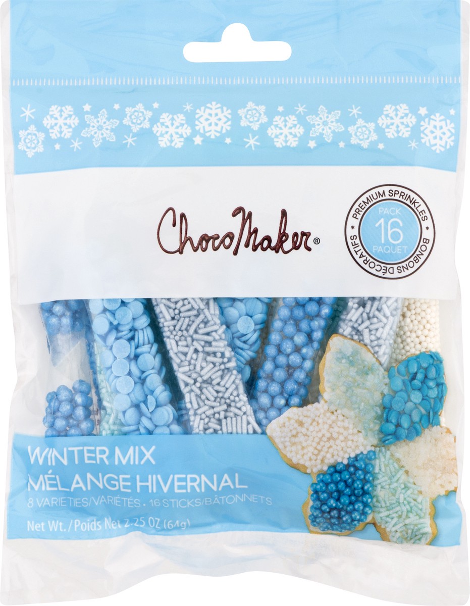 slide 9 of 11, CHOCOMAKER Winter Mix Cake Decorating Kit, 16 ct