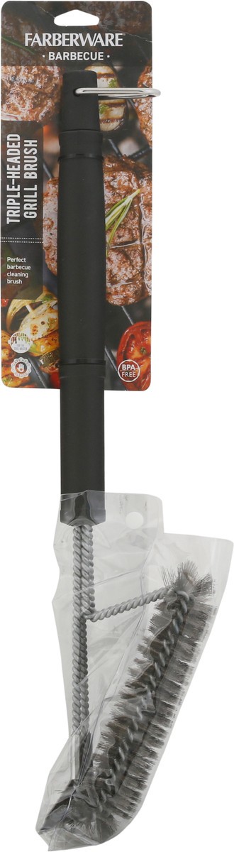 slide 6 of 9, Farberware BBQ Grill Brush Triple Head, 1 ct