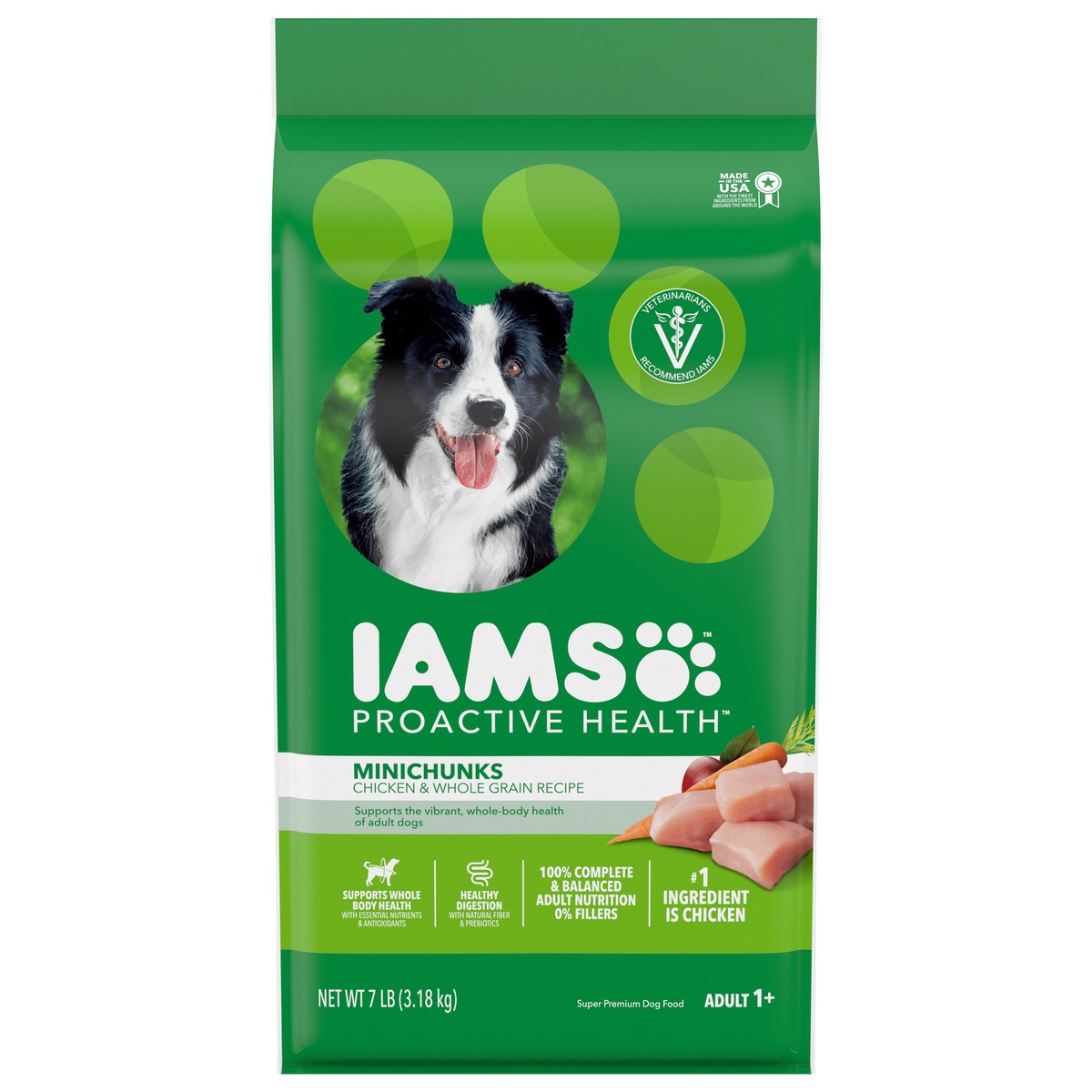 slide 1 of 5, IAMS Proactive Minichunks Dog Food, 112 oz
