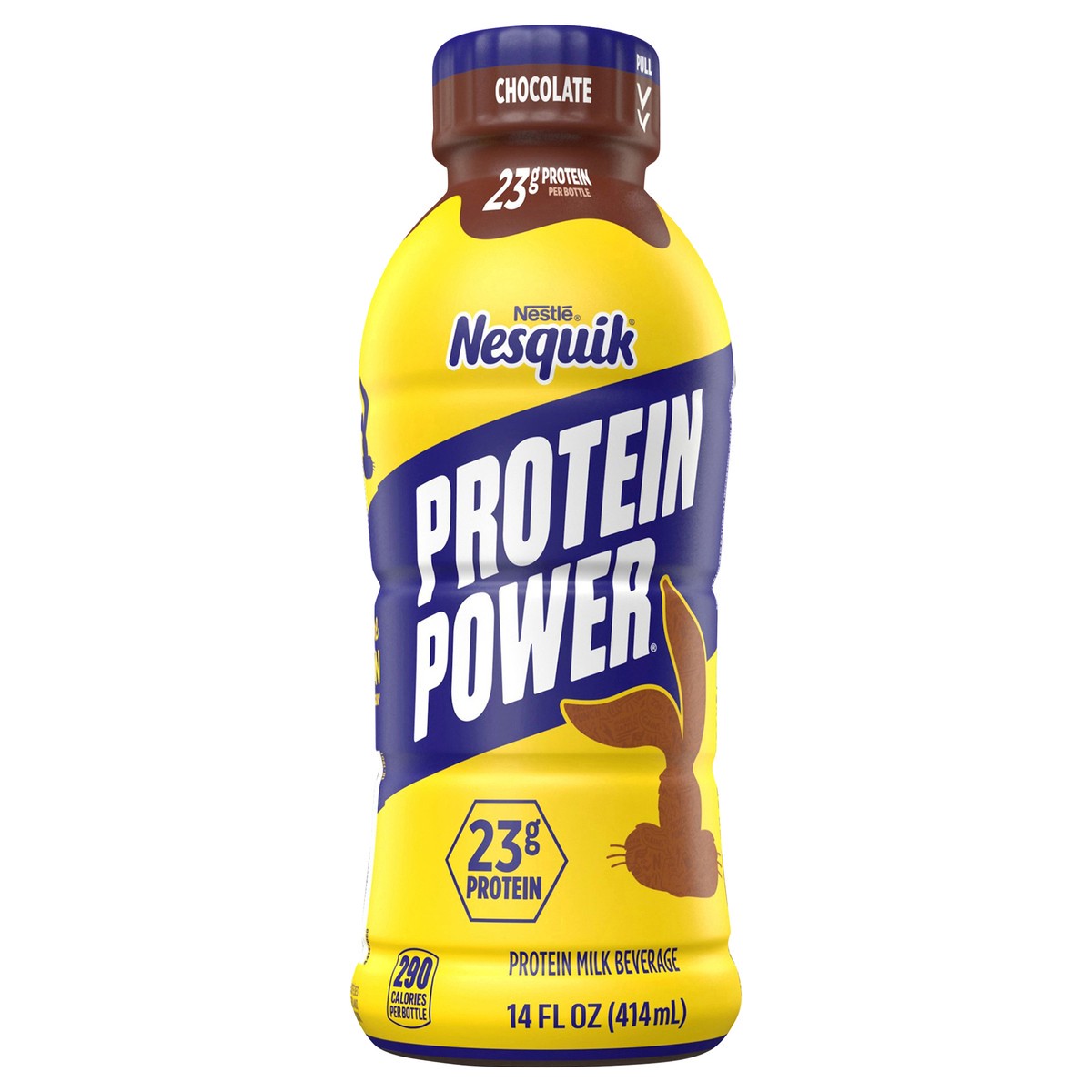 slide 1 of 7, Nesquik Protein Power Chocolate Protein Milk Drink, Ready to Drink, 14 oz